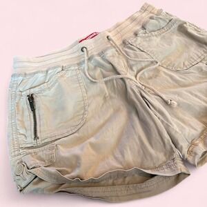 Vintage Y2K Glam Core Authentic Union Bay Utility Cargo Low Rise Shorts sz Med